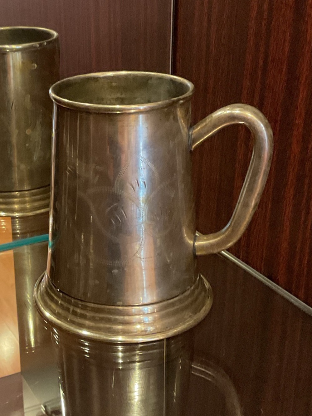 Antique-Style Metal Tankard Mug